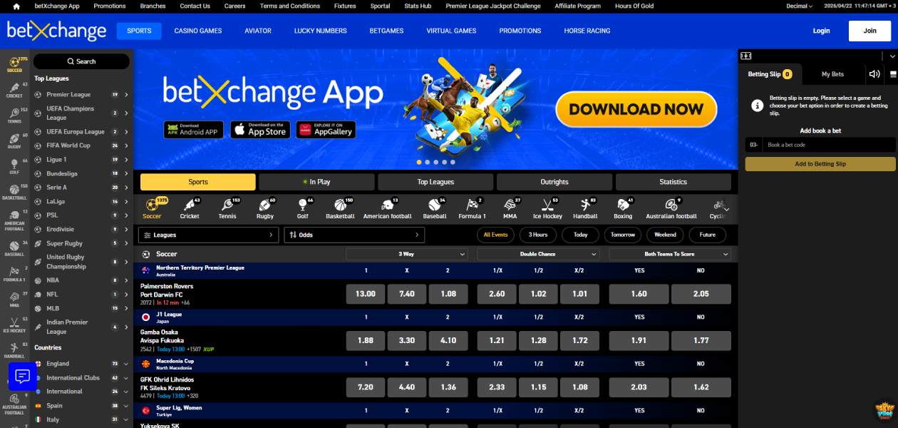 BetXchange sports betting South Africa